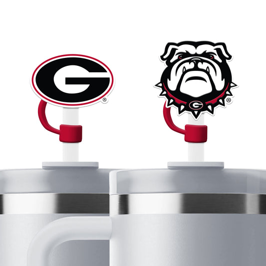 University of Georgia Silicone Straw Topper