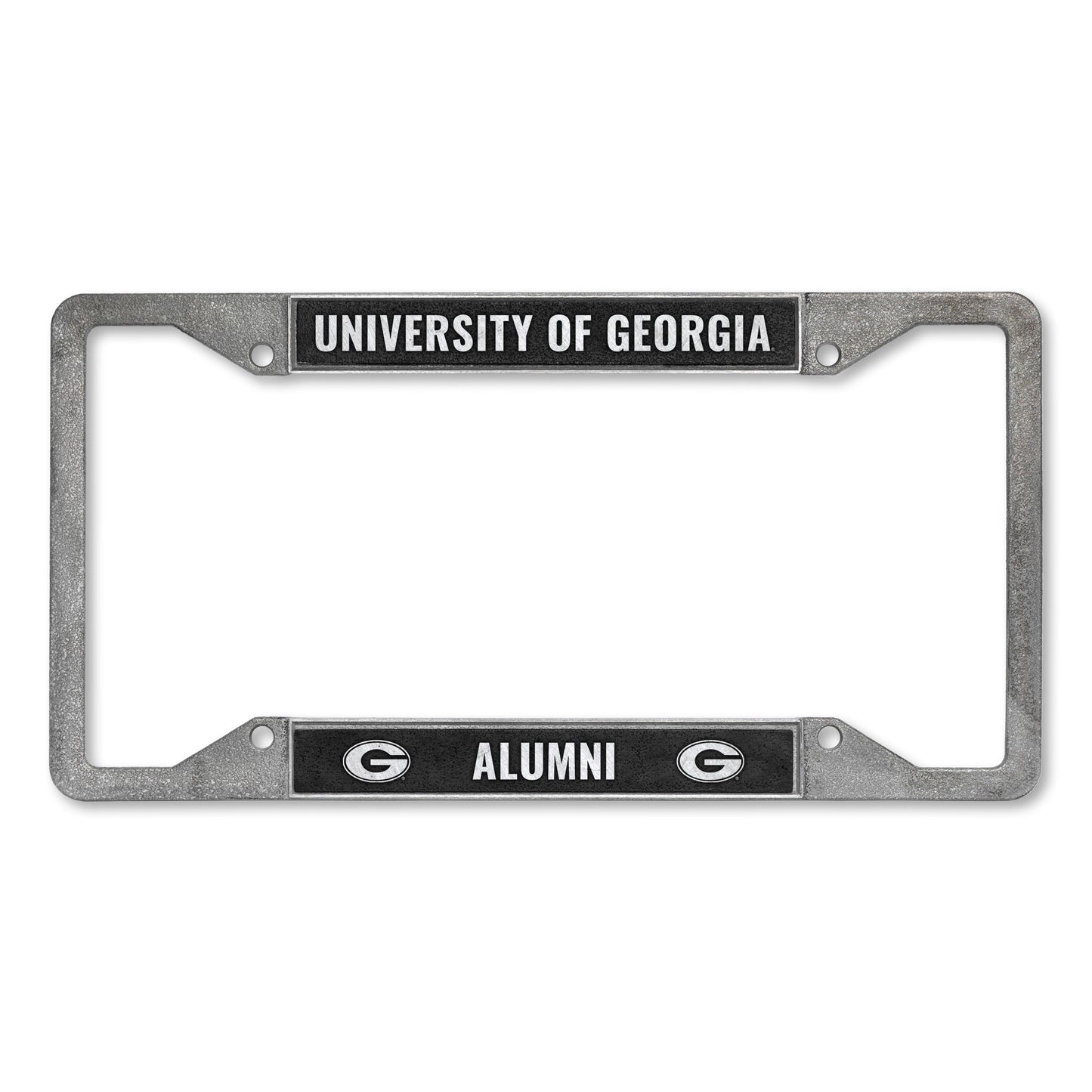 UGA Pewter Alumni Car Tag Frame