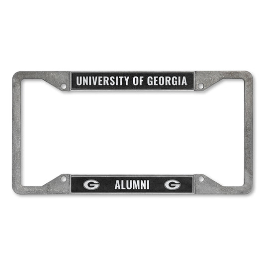 UGA Pewter Alumni Car Tag Frame