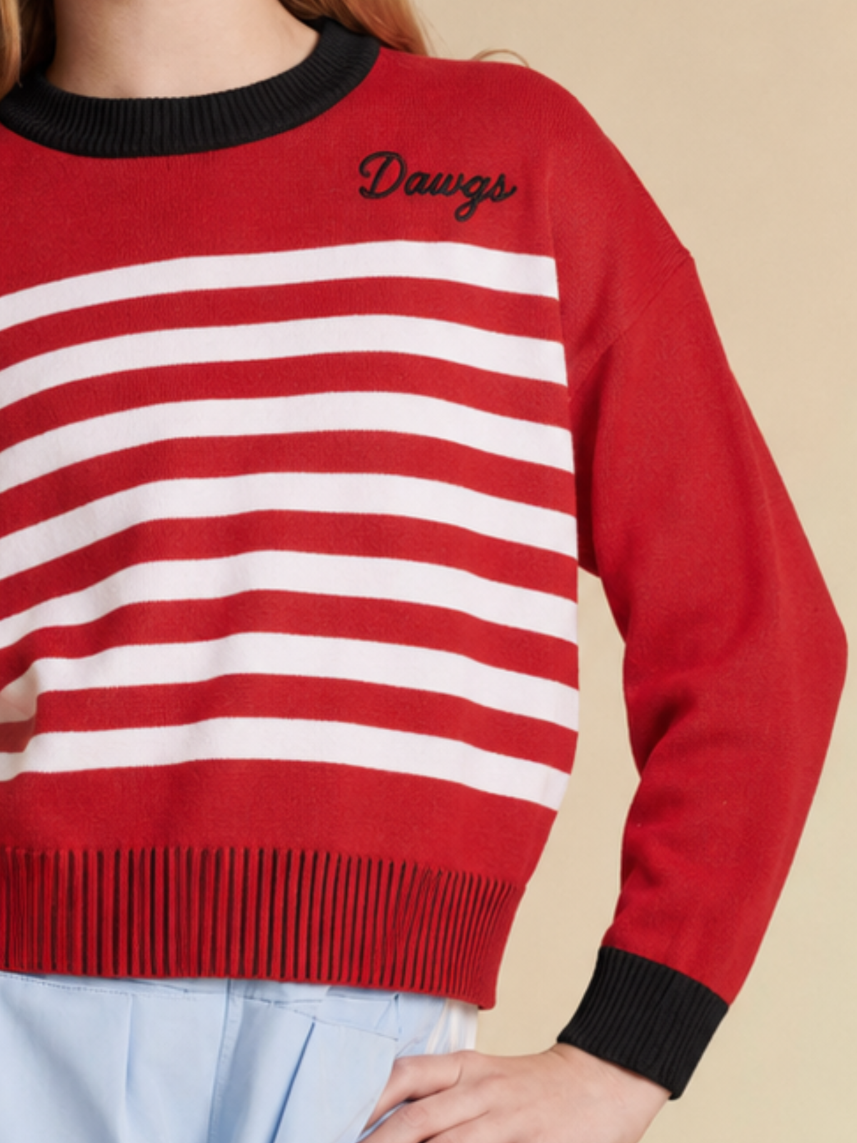 The Georgia Girls Spirit Stripe Sweater