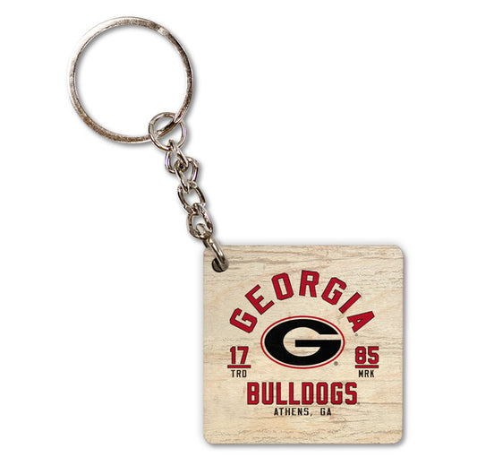 UGA Legacy Square Keychain