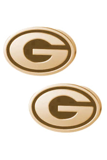 Georgia Bulldogs 24K Gold Plated Stud Earrings