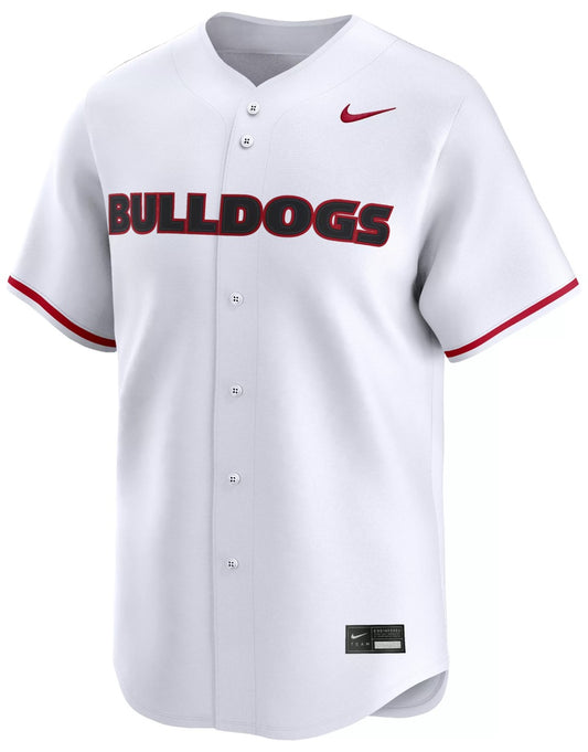 Georgia Nike White Baseball Replica Jersey