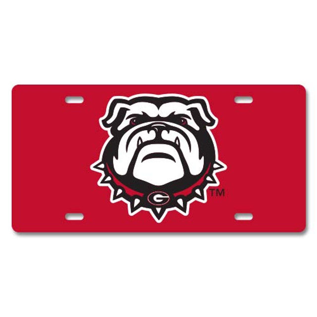 UGA Thin Metal License Plate