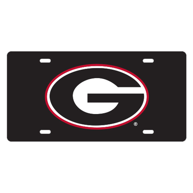 UGA Thin Metal License Plate
