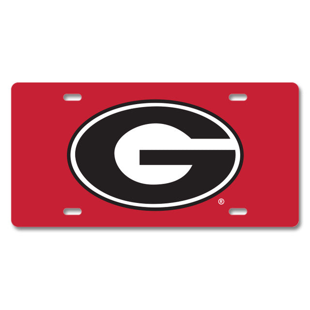 UGA Thin Metal License Plate