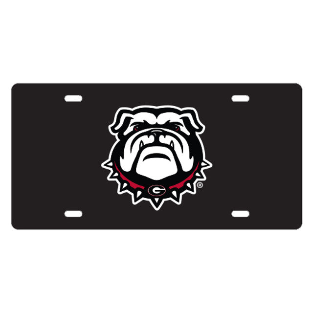 UGA Thin Metal License Plate