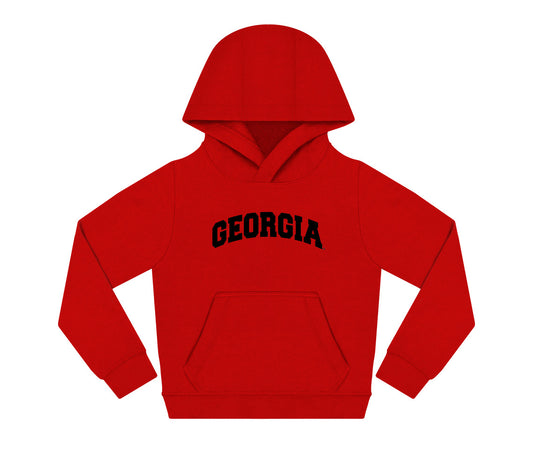 Red Georgia Kangaroo Pocket Hoodie Youth