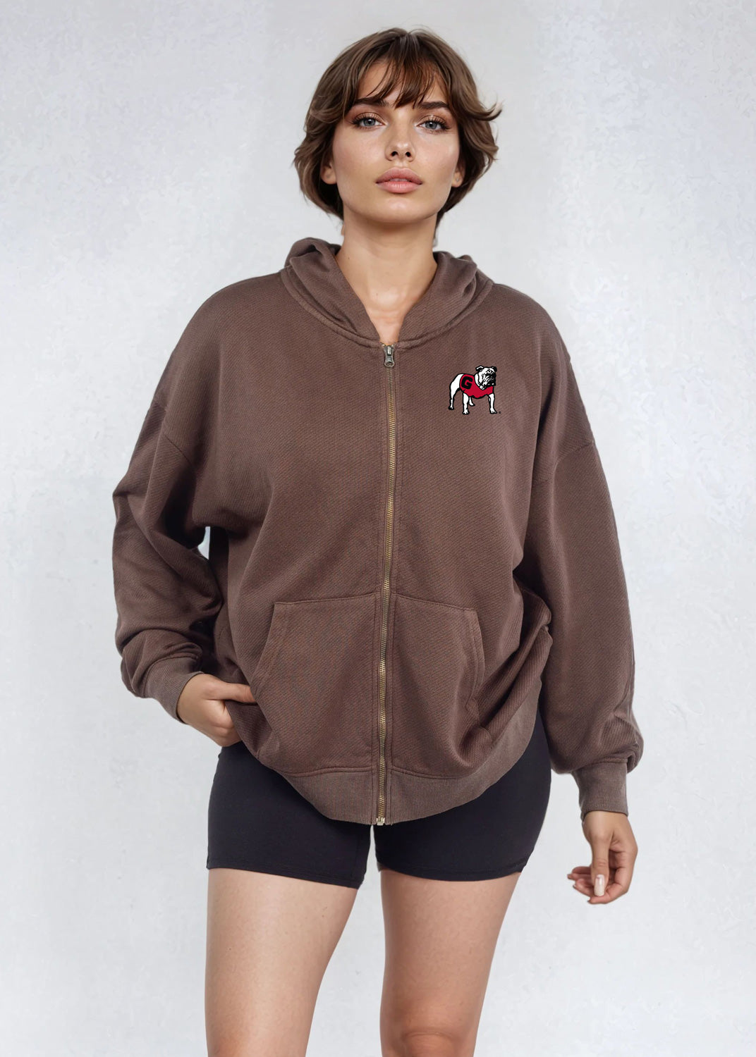 Chicka-d Saddle French Terry Zip-up