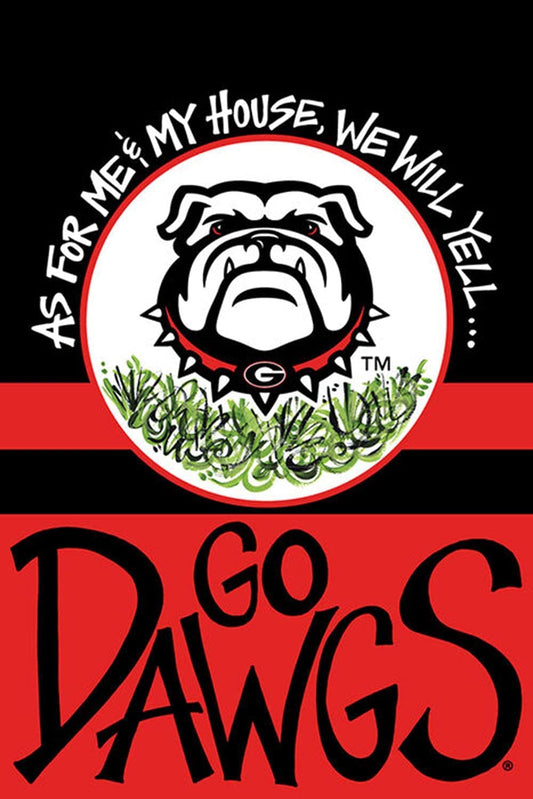 UGA Magnolia Lane New Bulldog House Flag