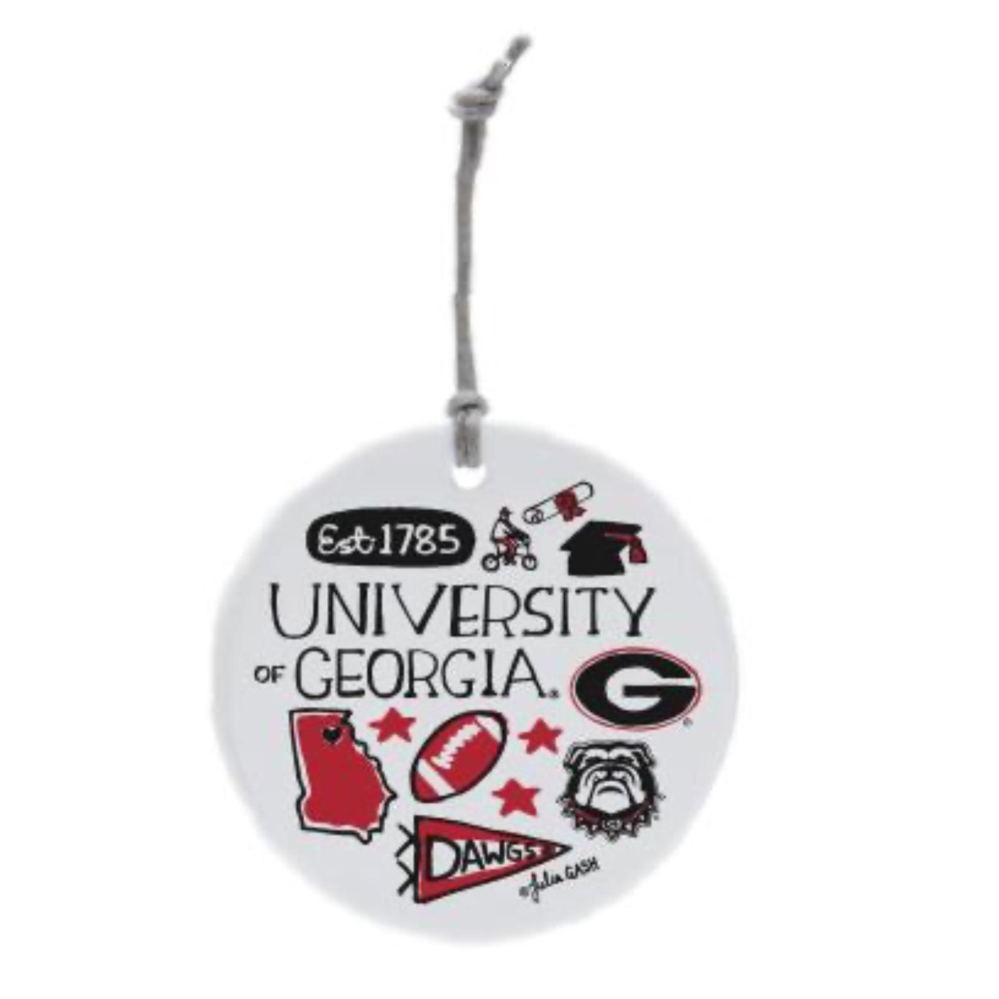 UGA Julia Gash Ornament
