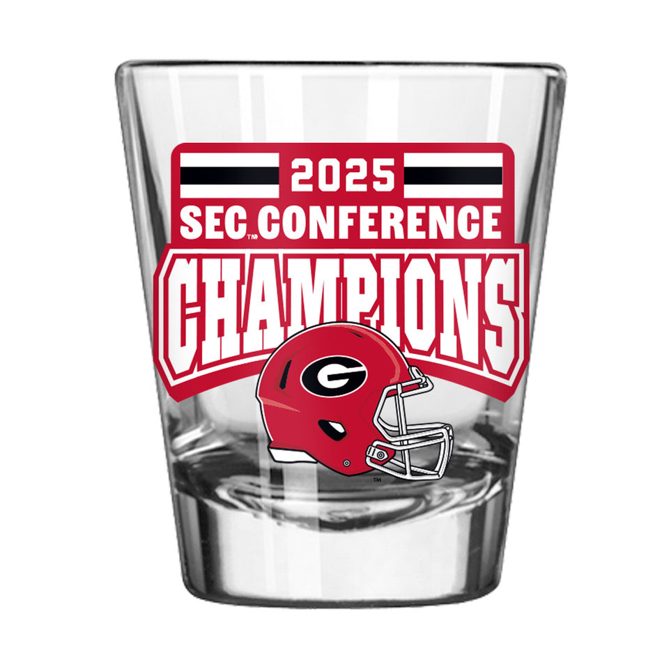 Georgia 2025 SEC Champs 2oz Shot Glass