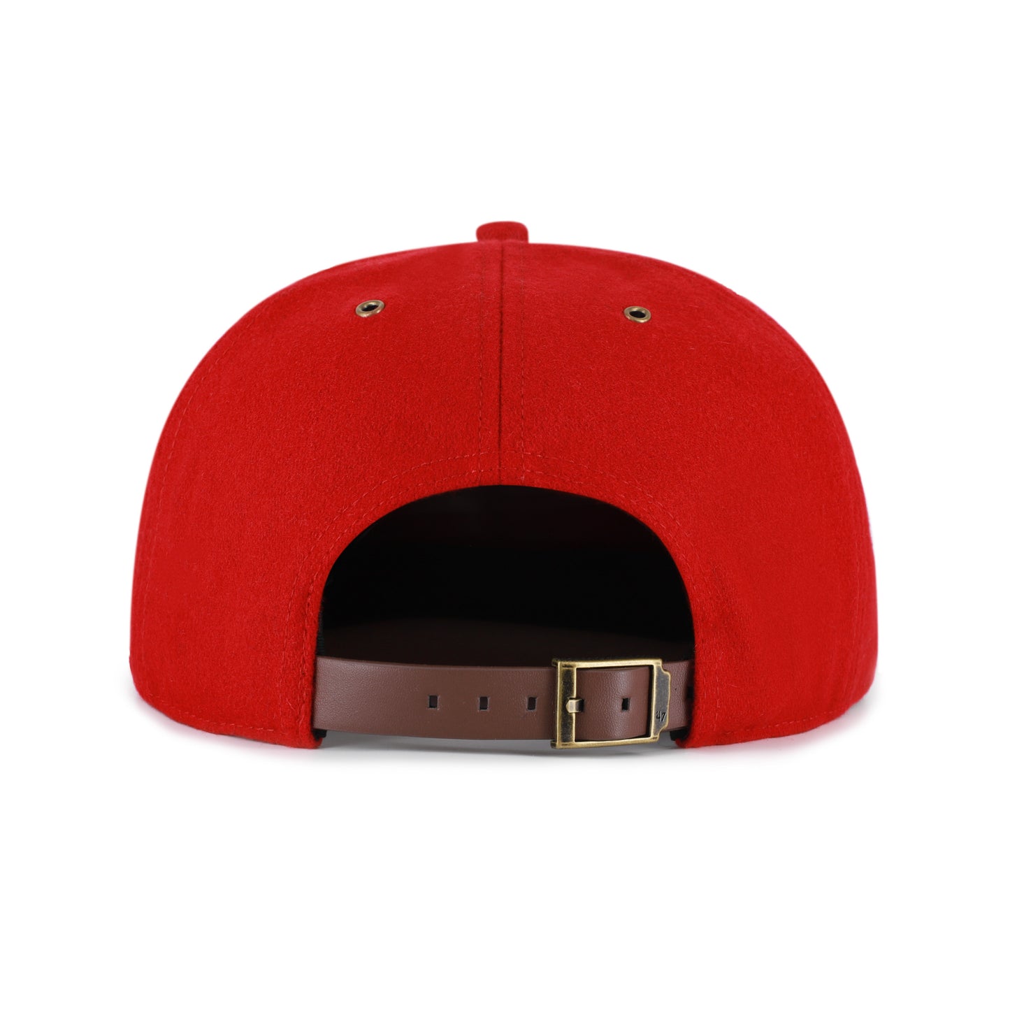 UGA 47 Brand Red Wool Applique Captain Hat
