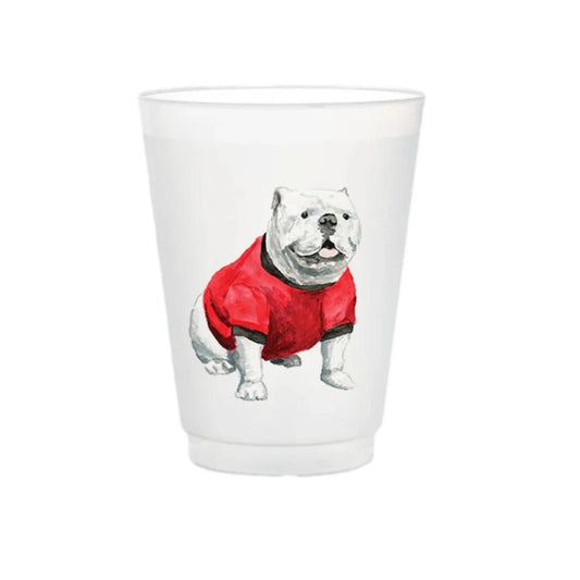 Bulldog Frosted Cups
