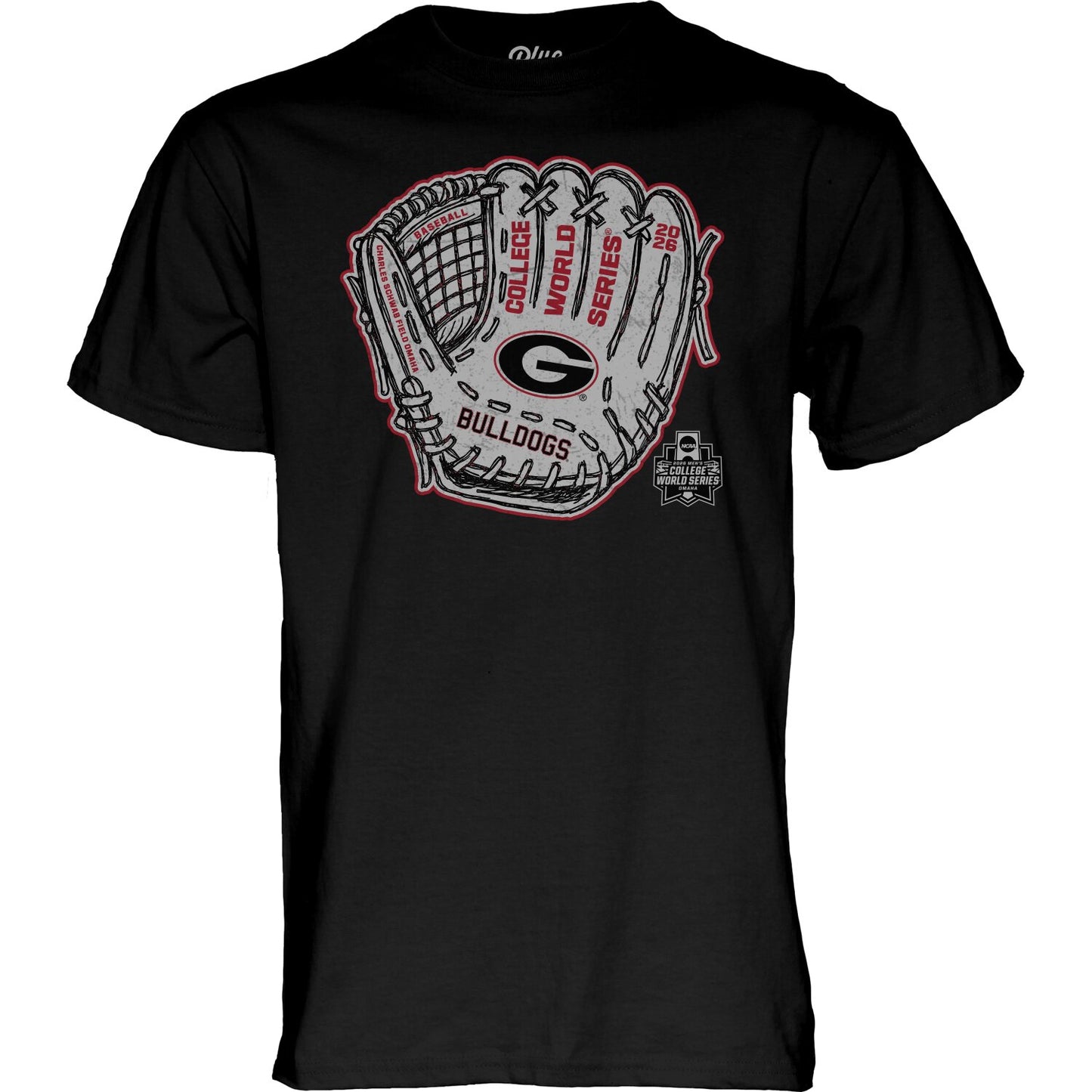 UGA Baseball 2026 College World Series Glove T-Shirt