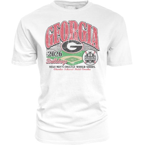 UGA College World Series Stadium Tee - White