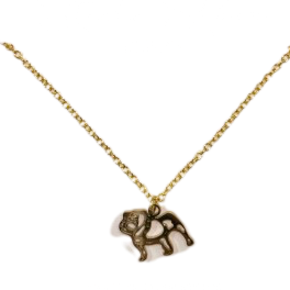Bulldog Pendant Necklace