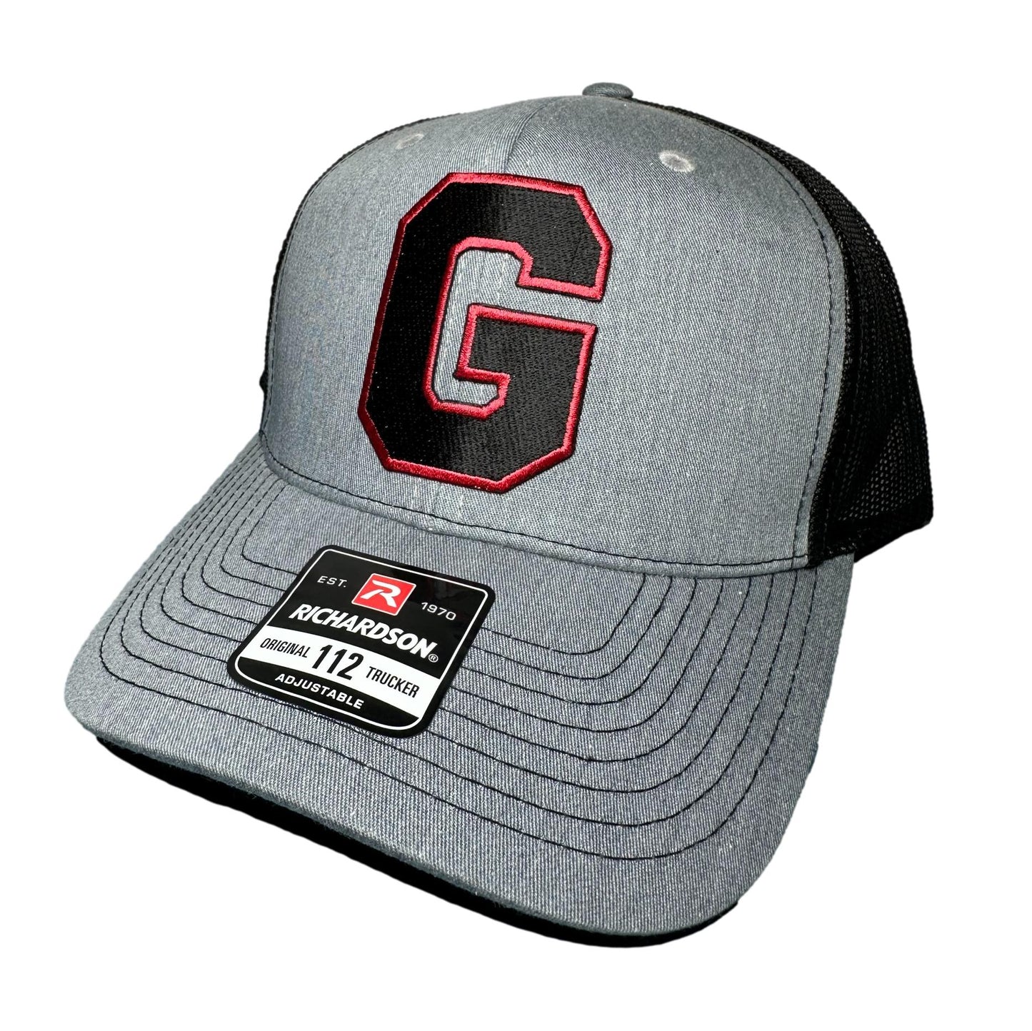UGA Gray Richardson Trucker Hat with Block G Patch