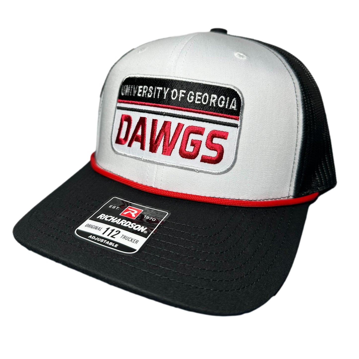 UGA "DAWGS" Richardson 112 Trucker Hat – Black & White