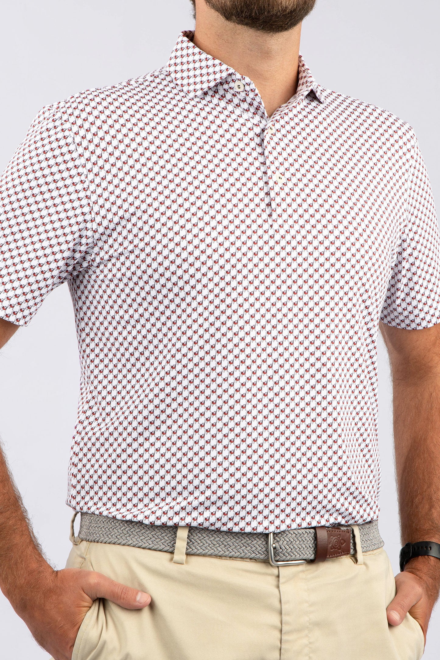 UGA Turtleson Standing Bulldog Gameday Polo