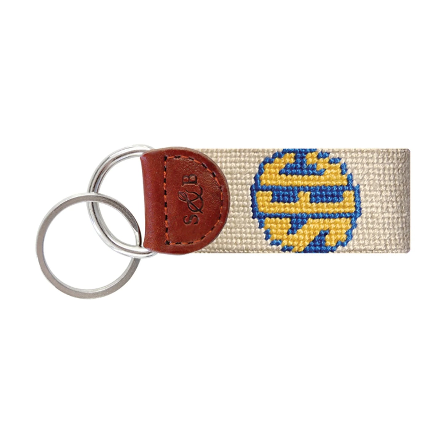 UGA Needlepoint Keychain