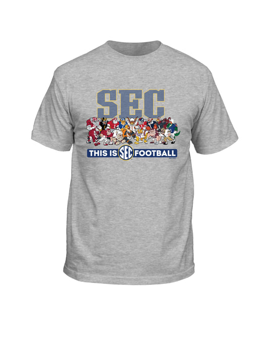 SEC Illustrations Front Design T-Shirt Ash Grey