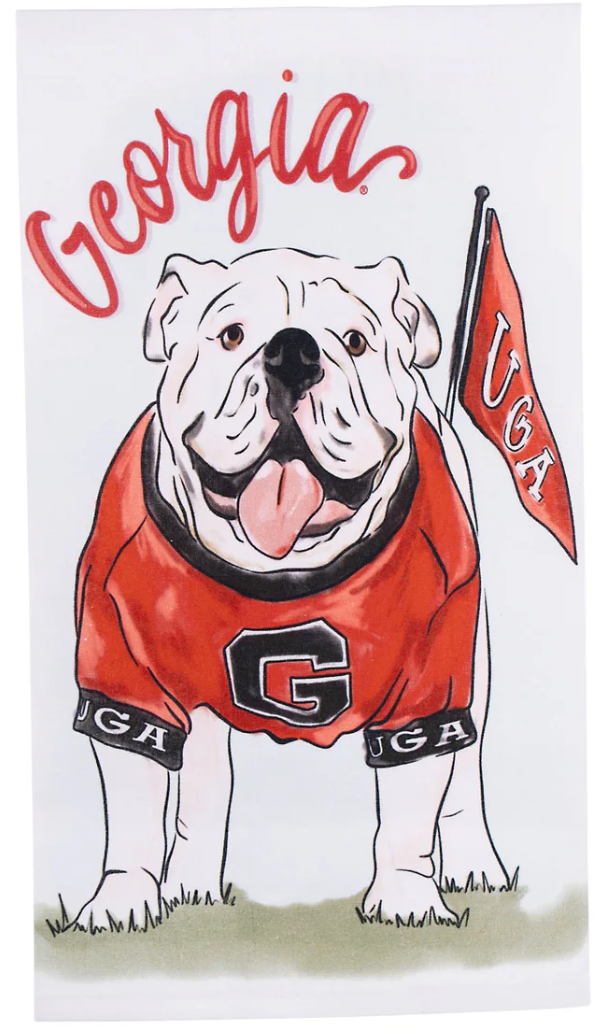 Georgia Mascot Tea Towel