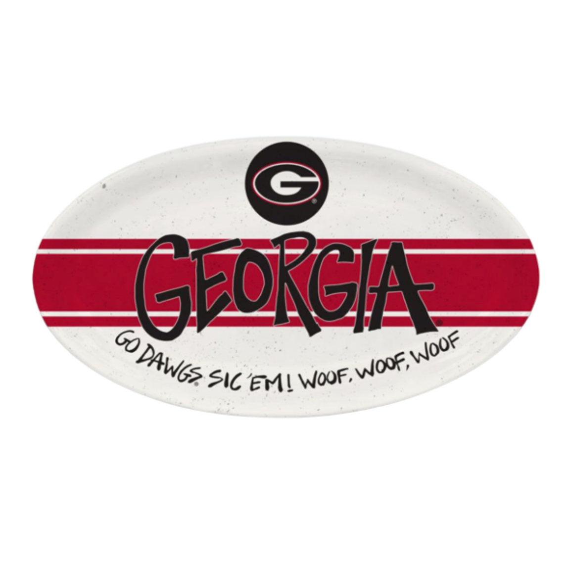 UGA Magnolia Lane Oval Melamine Dish