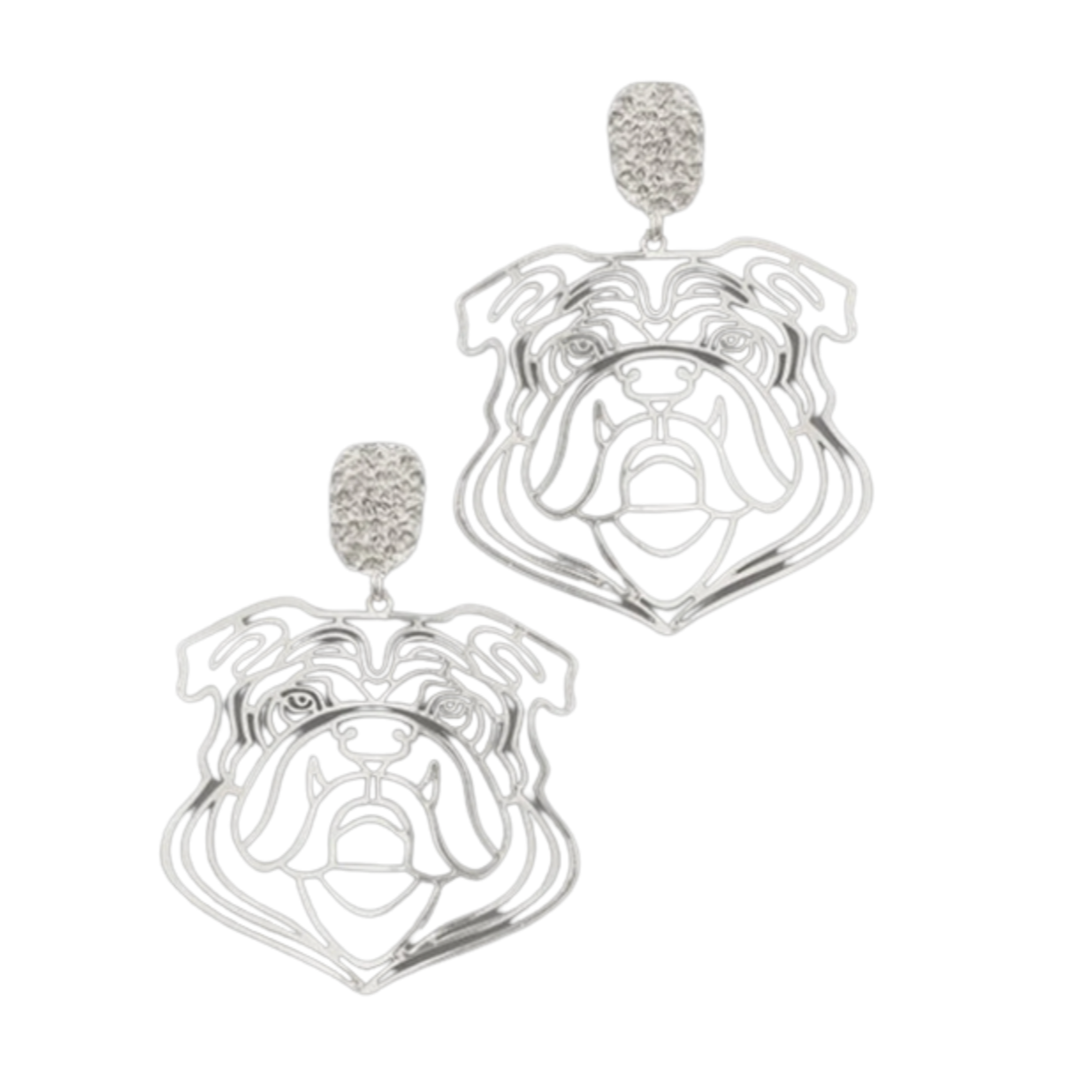 UGA Bulldog Earrings by The Clubhouse Athens: Show Your Bulldog Pride!