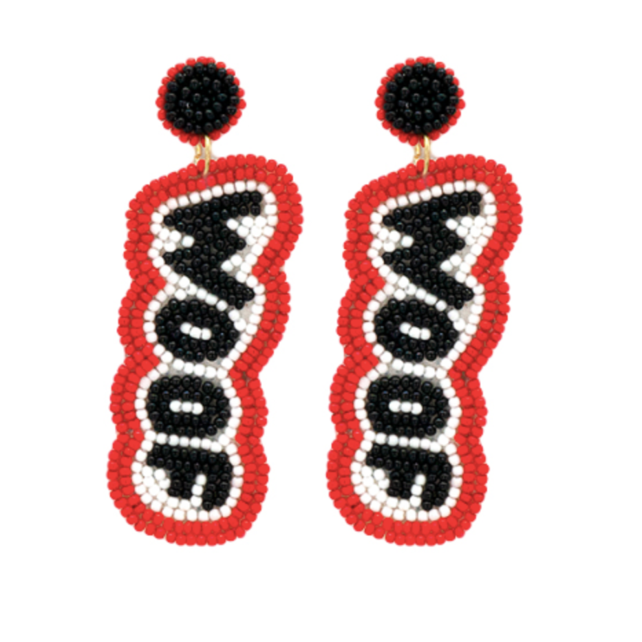 Woof Beaded Earrings
