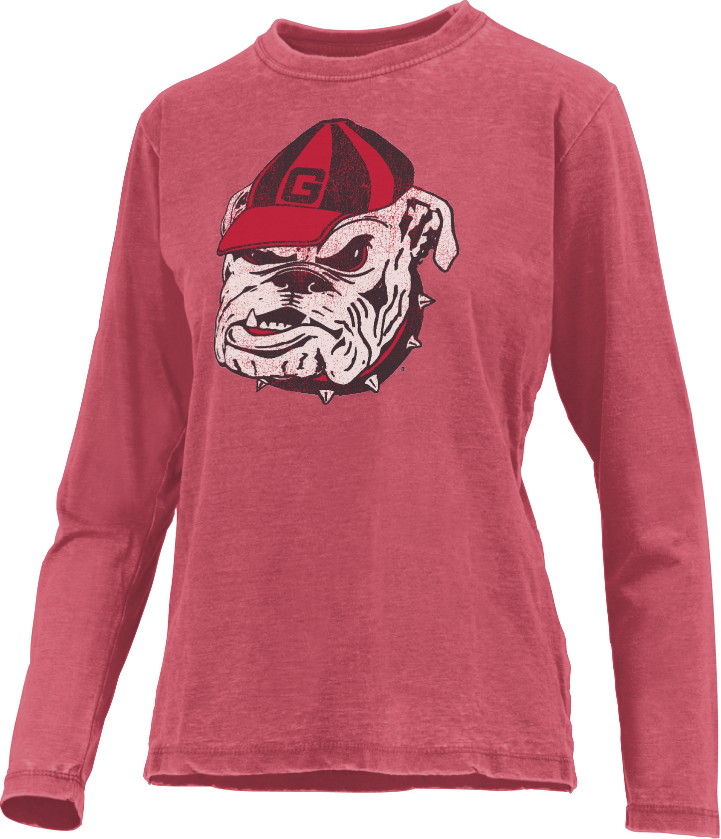 UGA Distressed Logo LS Tee