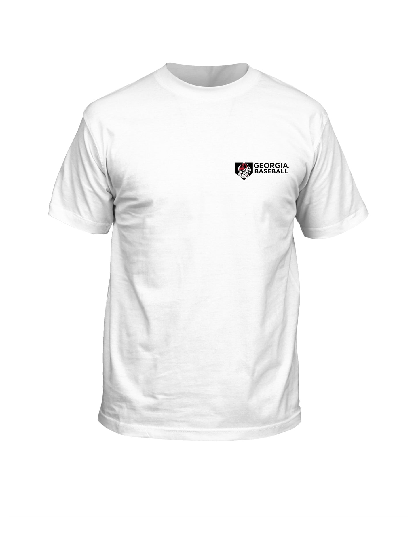 UGA Baseball Script Plate Tee