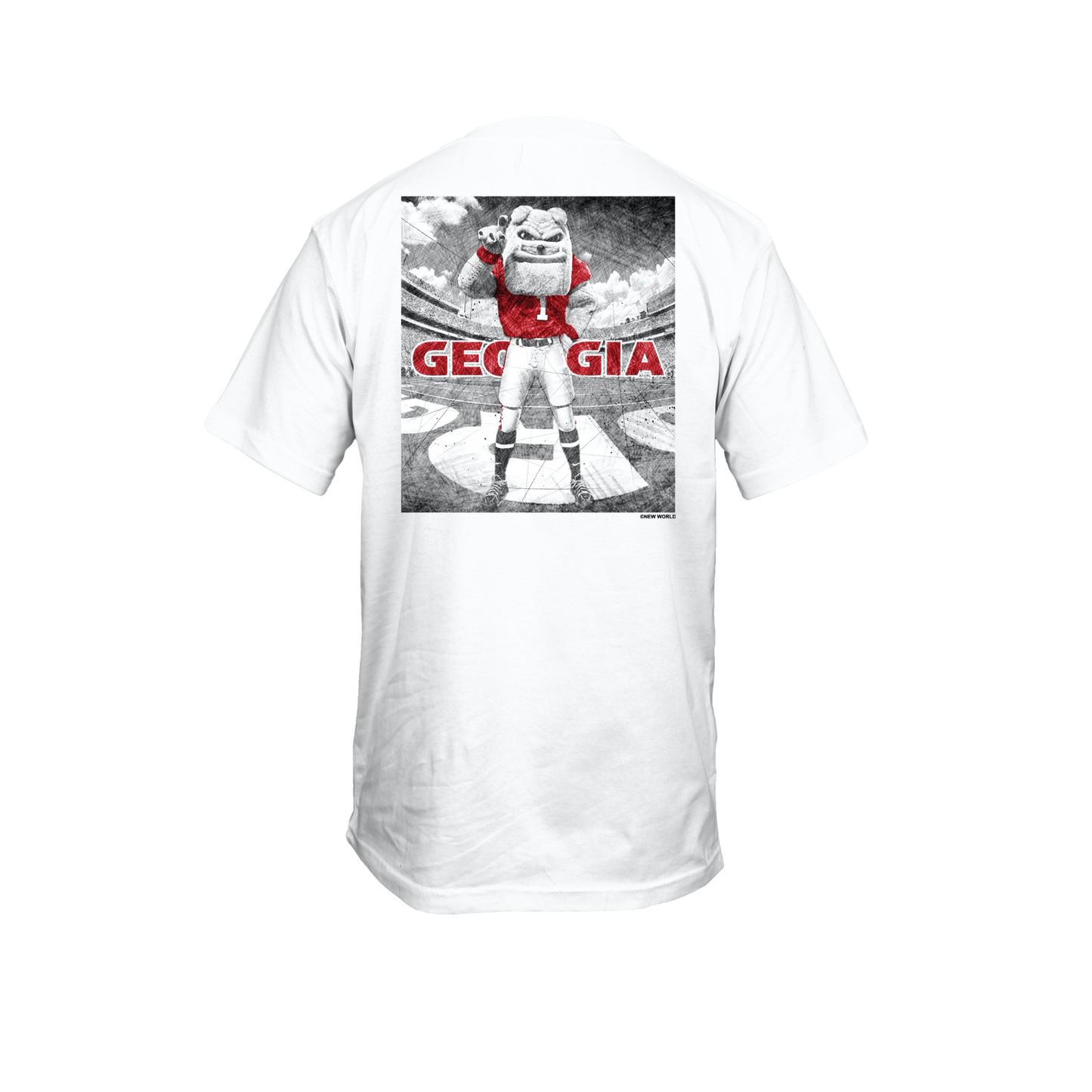 Drawn Field Mascot Tee