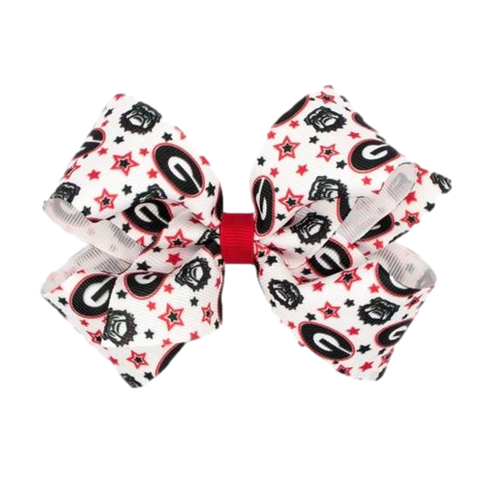 Wee Ones College Print Hair Bow