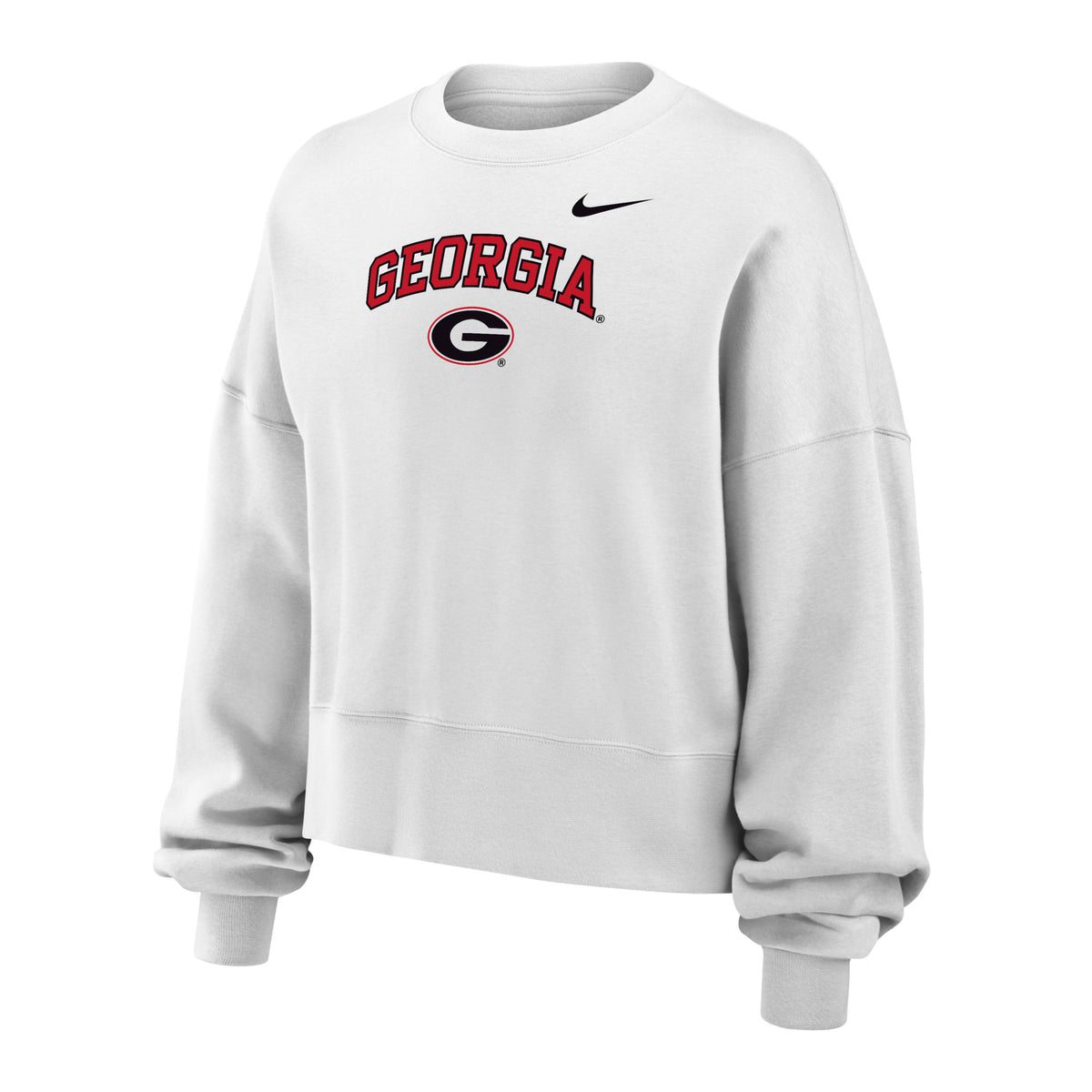 UGA Nike Youth Girls Boxy Crewneck Sweatshirt