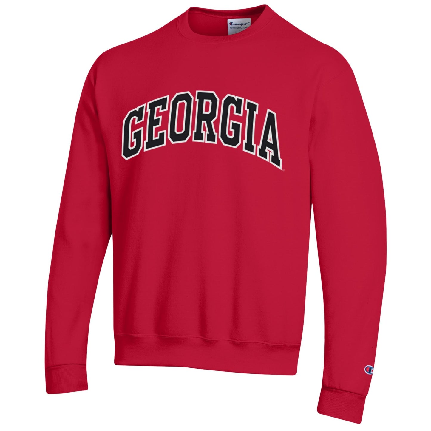 UGA Champion ECO Powerblend Tackle Twill Crew - Arched Georgia