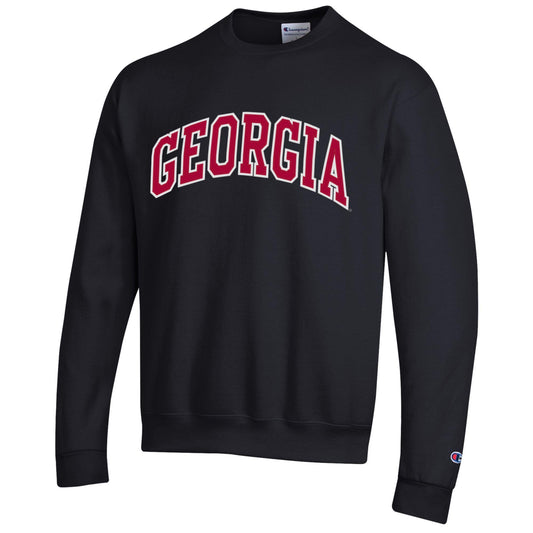 UGA Champion ECO Powerblend Tackle Twill Crew - Arched Georgia