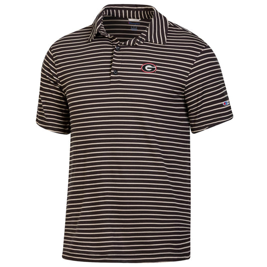 UGA Champion Men's Soft Touch Striped Polo