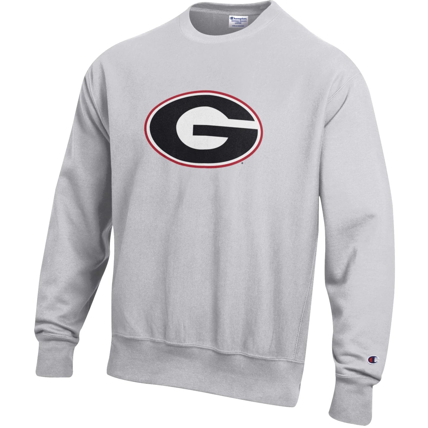 UGA Champion Reverse Weave Sweatshirt with Oval G