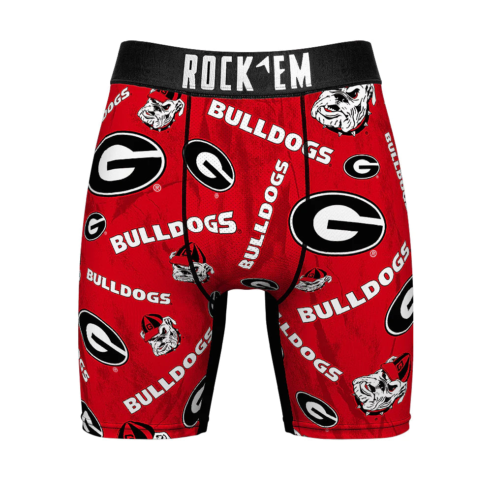 UGA All Over Logo Boxer Brief