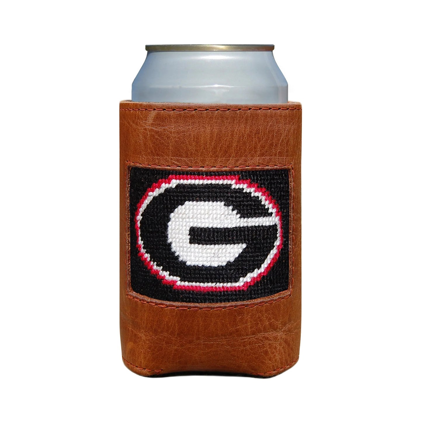 UGA Needlepoint Can Cooler