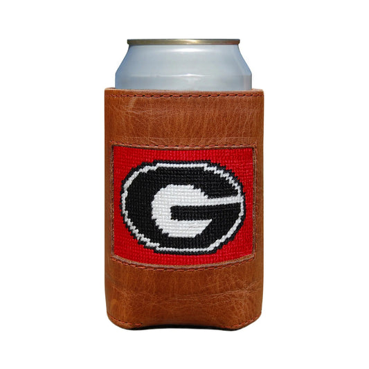 UGA Needlepoint Can Cooler