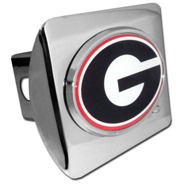 UGA Chrome Hitch Cover