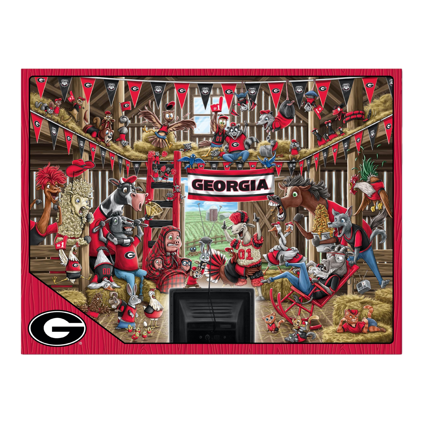 UGA Barnyard Fans Puzzle