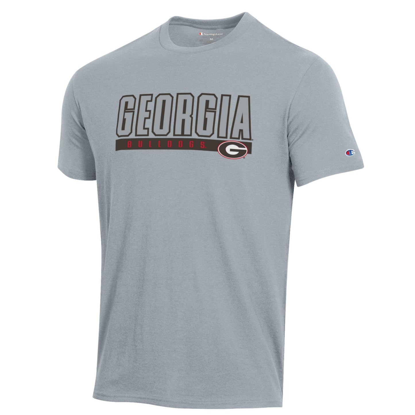 UGA Champion Self Fabric Applique Tee