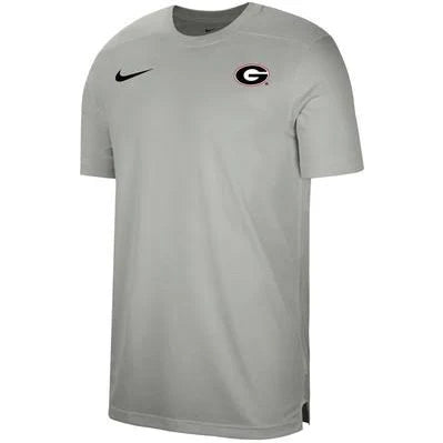 Georgia Nike Youth UV Coach Short Sleeve Top