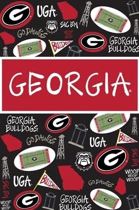 UGA Magnolia Lane Icon Garden Flag