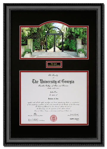 UGA Vertical Diploma Frame