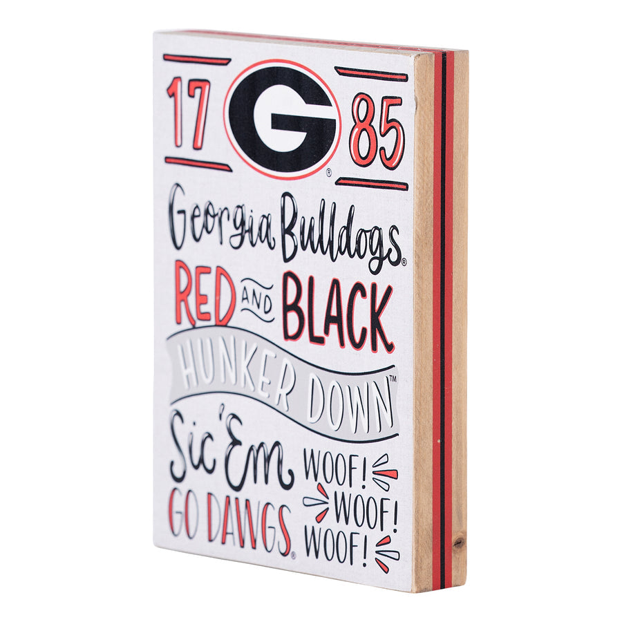 UGA Spirit Table Top Block