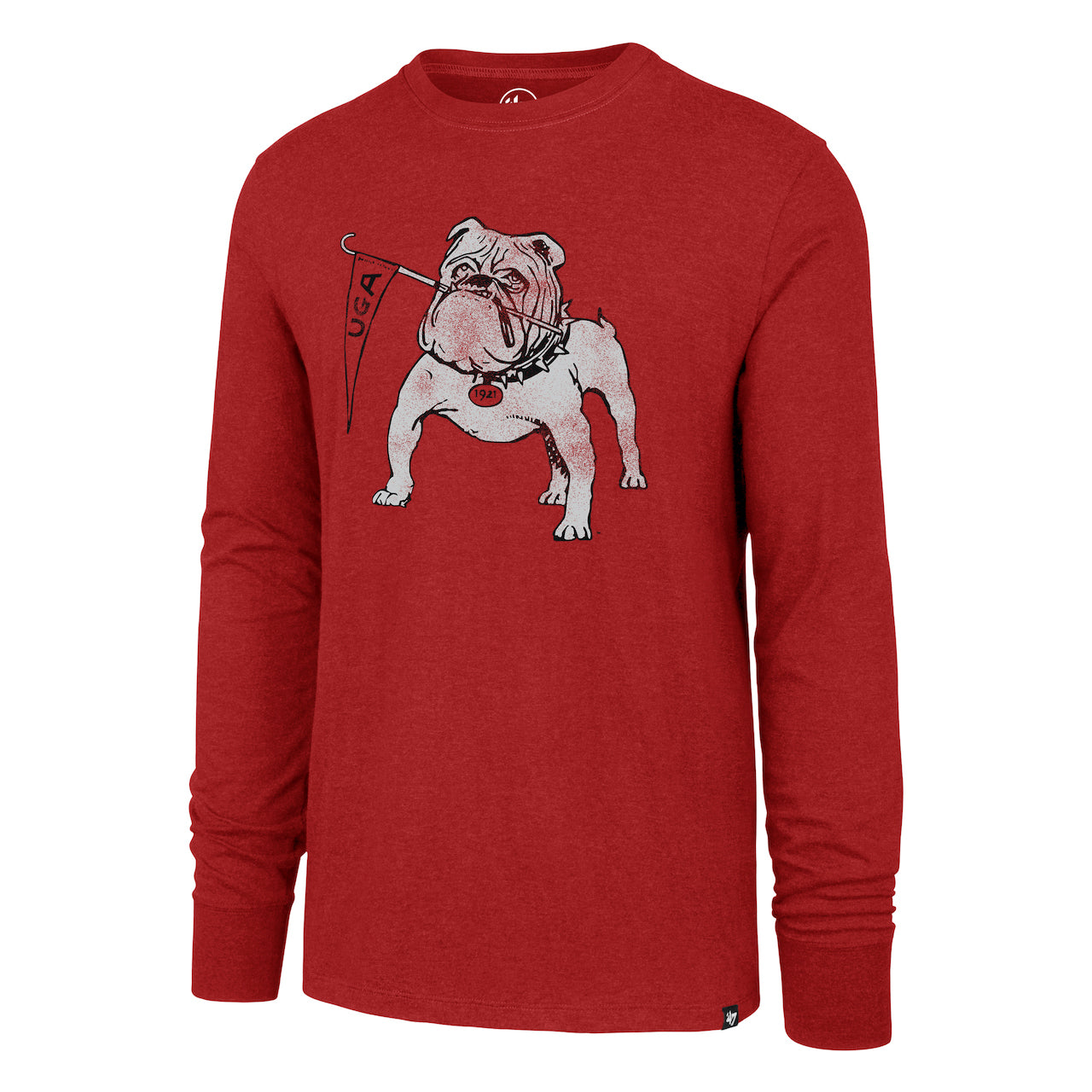 UGA 47 Brand Pennant Bulldog Premier Franklin Long Sleeve Tee